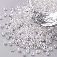 Perles de Verre Rondes Transparentes, Claires, 3mm - 10000pcs/livre