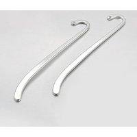 Marque-pages en alliage de style tibétain plaqué argent - 85x13.5mm — Accessoires pour bijoux