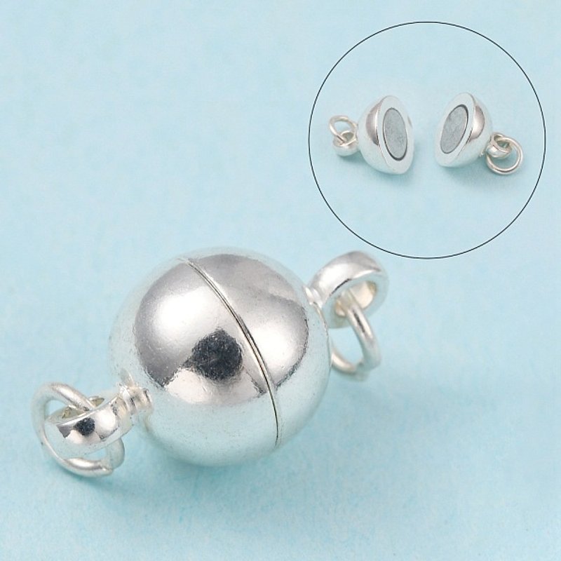 Fermoirs Magnétiques en Laiton avec Boucles et Anneaux Ouvrants, Sans Nickel — Accessoires pour bijoux