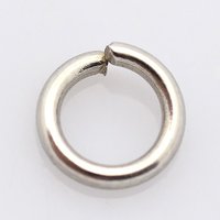 Anneaux ouverts en acier inoxydable 304, 7x1.2mm, résistant à l'oxydation — Accessoires pour bijoux