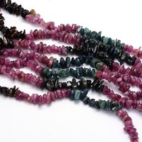 Natural Tourmaline Chips Beads Strands, 5-8mm, Hole: 1mm