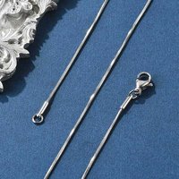 Collier en chaîne serpent en acier inoxydable 304 avec fermoir à ressort