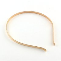 Trouvailles de bandeau en fer pour cheveux, doré, 120-125mm — Accessoires pour bijoux