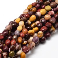 Brins de perles naturelles en Mookaite, 5-10x6-7x3-7mm — Perles à bijoux