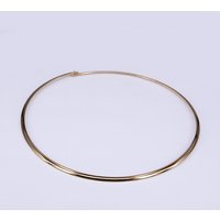 304 Stainless Steel Choker Necklace, 18K Gold Plated, 5.31-5.55 inch