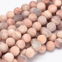 Brins de perles de soleil naturel rondes, 6mm, 63pcs/brin, 15 pouces