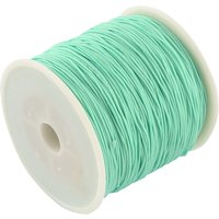 Fil de nylon tressé pour la fabrication de bijoux, aquamarine, 0.8mm