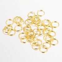 Anneaux ouverts en fer, sans nickel, dorés, 6x0.7mm, 21 gauge — Accessoires pour bijoux