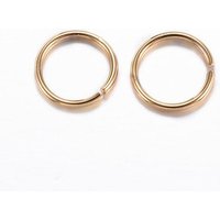 Anneaux Brisés en Acier Inoxydable 304, Plaqué Or 18K, 13mm — Accessoires pour bijoux