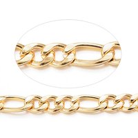 Chaînes Figaro en Acier Inoxydable 304 PVD pour Fabrication de Bijoux