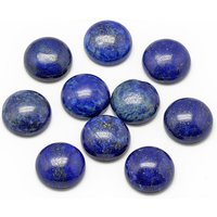Natural Lapis Lazuli Cabochons, Dyed, Half Round/Dome, 8x4mm