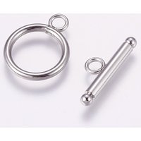 304 Stainless Steel Toggle Clasps - Tarnish Resistant — Jewelry Findings
