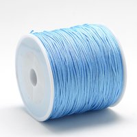 Nylon Thread Chinese Knotting Cord Light Sky Blue 0.4mm 174.98 Yards
