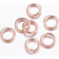 Anneaux Brisés en Acier Inoxydable 304, Or Rose, 21 Gauge — Accessoires pour bijoux