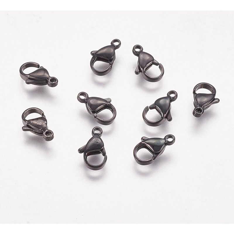 304 Stainless Steel Lobster Claw and Parrot Trigger Clasps — Jewelry Findings