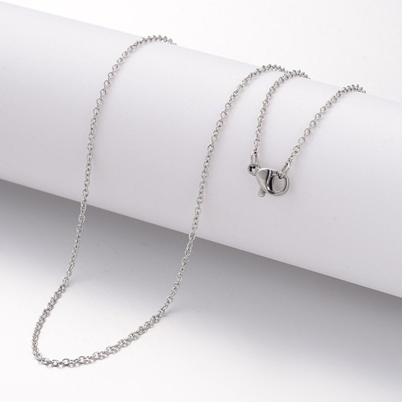 Collier Pendentif en Acier Inoxydable 304 Non-Tarnissant avec Fermoir Mousqueton — Collier pendentif