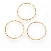 Anneaux de liaison en laiton, soudés, sans nickel, plaqués or 18K — Accessoires pour bijoux