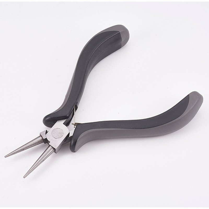 Pinces à bec rond en acier carbone 45# pour la fabrication de bijoux — Outils de création de bijoux