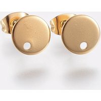 Trouvailles de boucles d'oreilles à tige en acier inoxydable 304 avec boucle — Accessoires pour bijoux