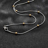 304 Stainless Steel Snake Chain Necklace with Lobster Claw Clasp