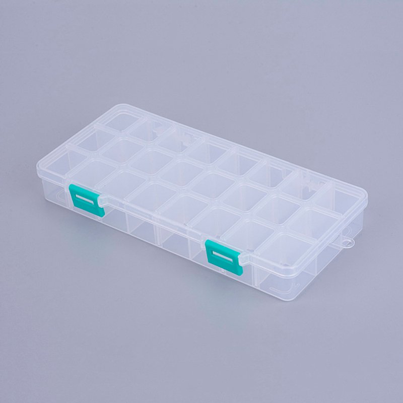 Boîte de rangement en plastique avec diviseurs ajustables — Rangement et présentation