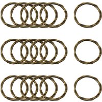 Tibetan Style Linking Rings - Antique Bronze Color, Lead & Nickel Free