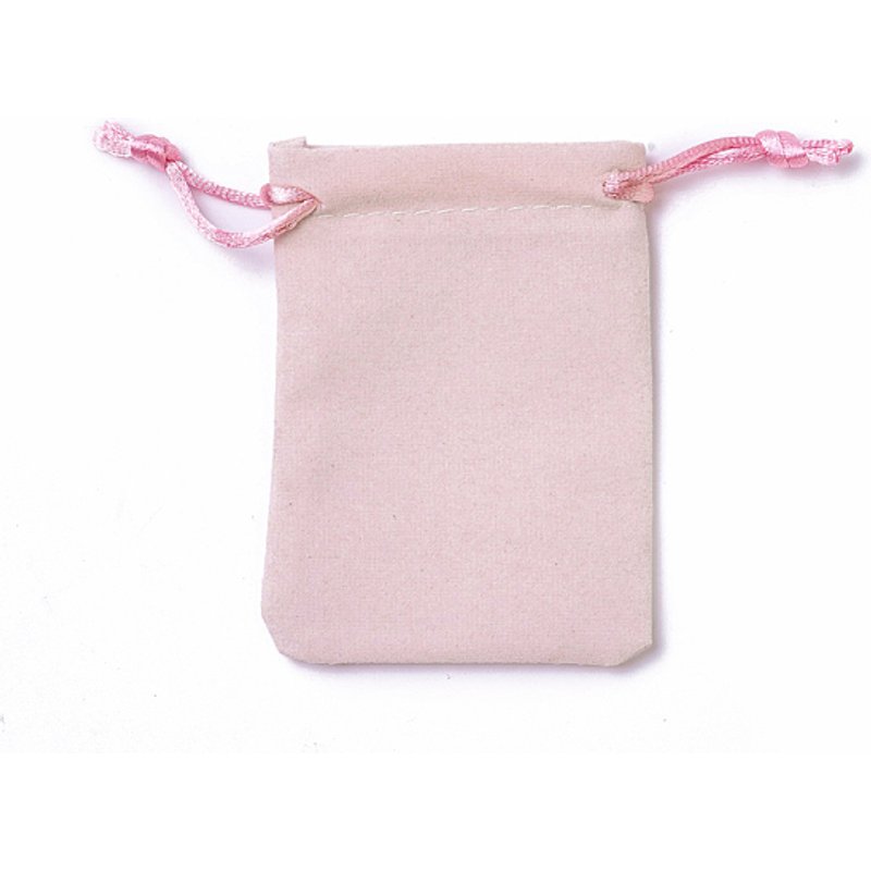Sacs de rangement en velours, sacs à cordon, rose, 9.2-9.5x7-7.2cm — Rangement et présentation