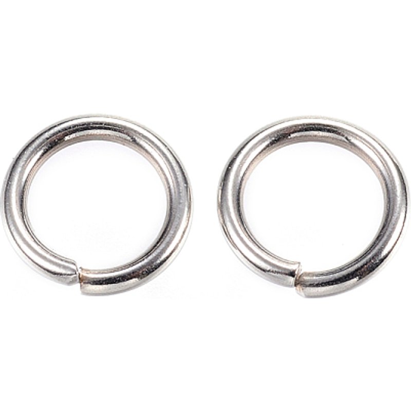 304 Stainless Steel Open Jump Rings, Tarnish Resistant, 10x1.5mm — Jewelry Findings