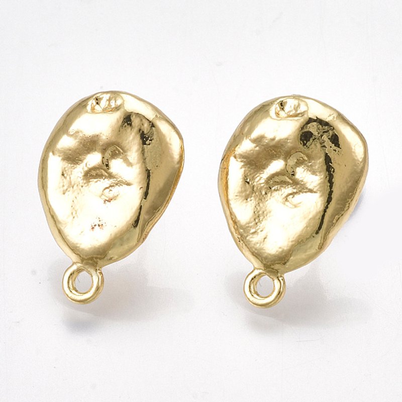 Trouvailles de boucles d'oreilles en alliage avec broches en acier et boucle, or clair — Accessoires pour bijoux