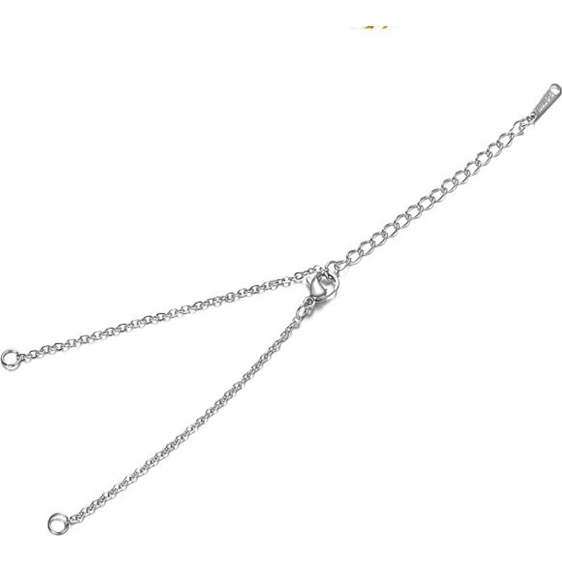 Kit de fabrication de bracelet en acier inoxydable 201 avec chaîne et fermoirs — Outils de création de bijoux