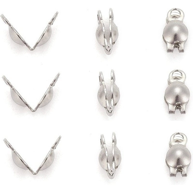Embouts de perles en acier inoxydable résistant au ternissement — Accessoires pour bijoux