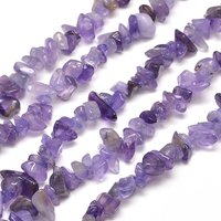 Fils de perles naturelles en améthyste, teintées, 5-8mm, 31.5 pouces — Perles à bijoux
