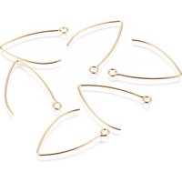 PVD Vacuum Plating 304 Stainless Steel Earring Hooks with Loop