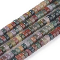 Brins de perles d'agate indienne naturelle Heishi, 154pcs, 15.67 pouces — Perles à bijoux