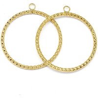 Pendentif en Acier Inoxydable 304 avec Plaquage en Or 18K, 33x30mm — Breloques et pendentifs