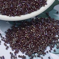 Perles Miyuki Delica, Cylindre, Perles de Semence Japonaises, Opaque Currant AB — Perles à bijoux