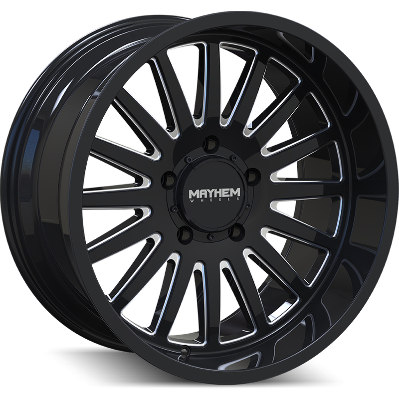Mayhem 8114 Utopia Gloss Black Milled 20x10 Rims 6x135 -19 Offset — Wheels & Rims