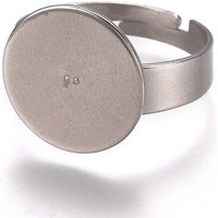 Adjustable 304 Stainless Steel Finger Ring Components