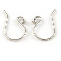 Crochets de Boucles d'Oreilles en Acier Inoxydable 201, Résistants au ternissement — Accessoires pour bijoux