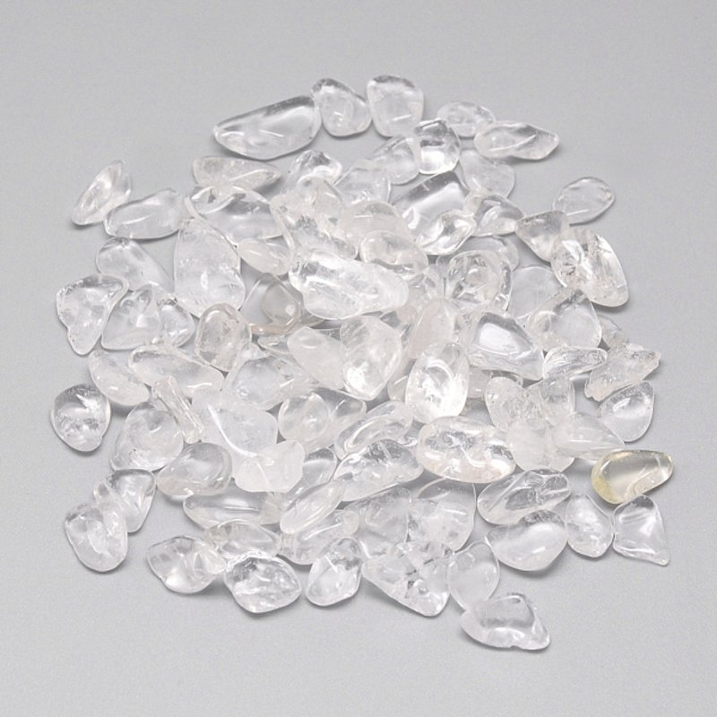 Perles de Quartz Naturel, Chips de Cristal de Roche Non Perforées 8-20x5-10x1-7mm — Perles à bijoux