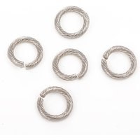 304 Stainless Steel Tarnish Resistant Open Jump Rings, 12x2mm