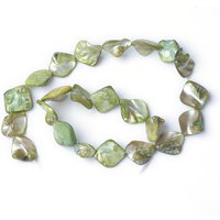 Perles de Coquillage Naturel Teintées, Irrégulières, 22pcs/fil