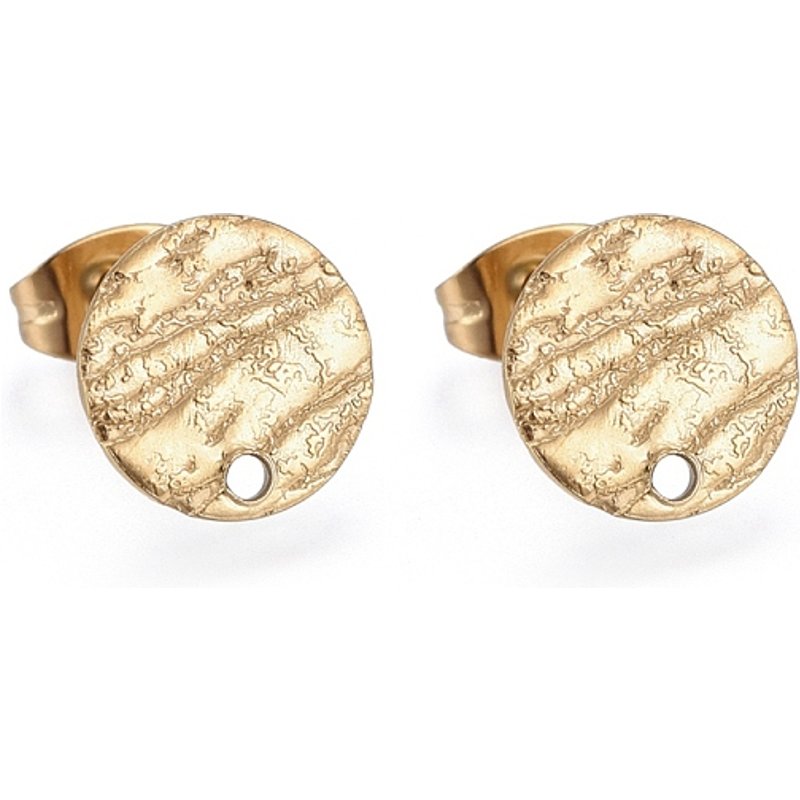 Trouvailles de boucles d'oreilles en acier inoxydable 304 avec dos — Accessoires pour bijoux