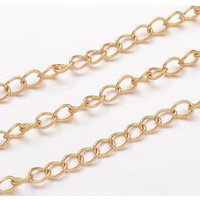 Chaînes Curb en Acier Inoxydable 304 Ion Plating pour Fabrication de Bijoux