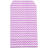 White Kraft Paper Storage Bags, No Handles, Wave Pattern, Purple