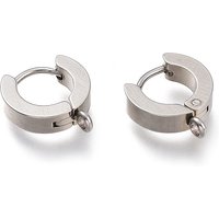 Trouvailles de boucles d'oreilles huggie en acier inoxydable 304 avec boucle verticale — Accessoires pour bijoux