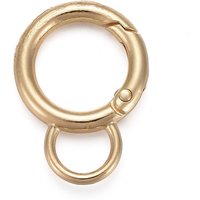 Alloy Spring Gate Ring with Loop for Handbag Decoration — Jewelry Findings