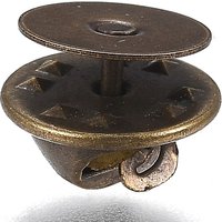 Attaches de pin's en laiton, fermoirs papillon, bronze antique, 50 ensembles