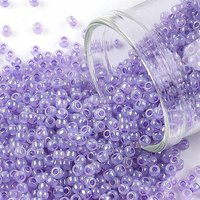 Toho Round Seed Beads, Lavender Ceylon Pearl, 11/0, 2.2mm