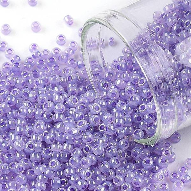 Perles à Graine Ronde Toho, Perle Ceylon Lavande, 11/0, 2.2mm — Perles à bijoux
